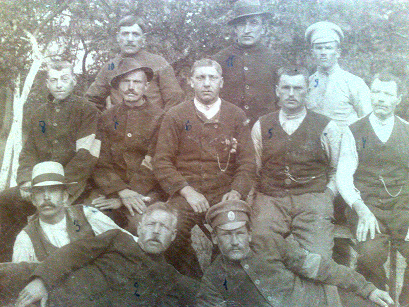 Русские офицеры в германском плену · 1918